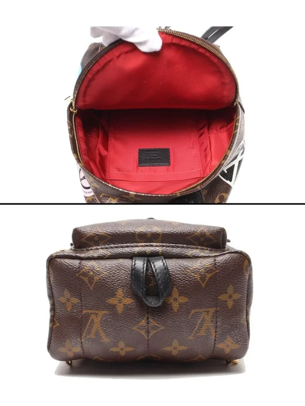 Louis Vuitton Backpack Palm Springs Mini Monogram World Tour